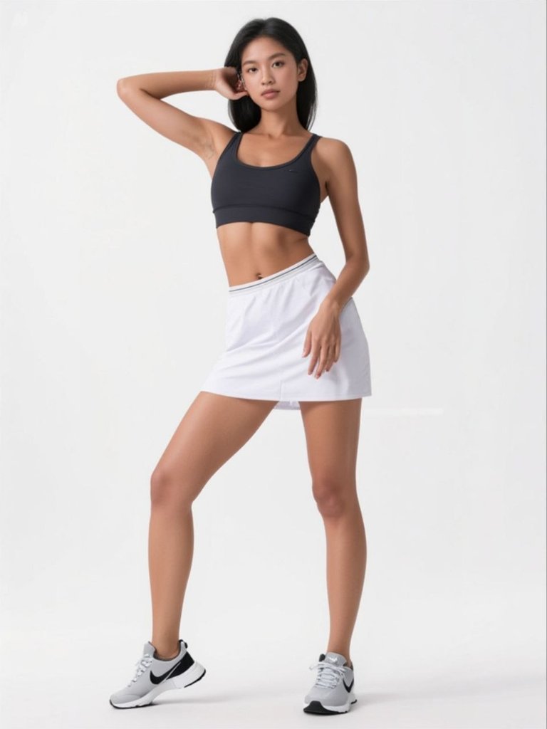 * Ladies Rally Tennis Skirt White (Size 10)